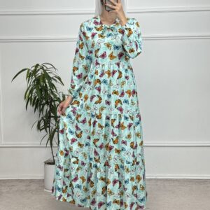 پیراهن نخ پروانه بقه بند